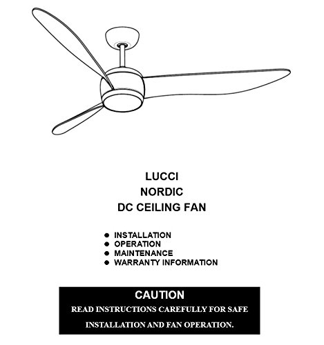 Lucci Air 21291301 Nordic Ceiling Fan With Remote And Wall Mount 56 Mint