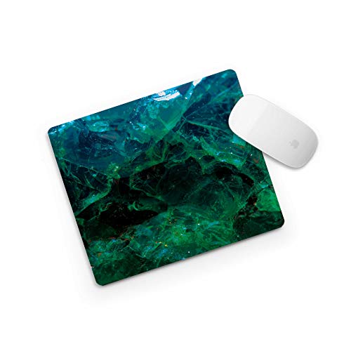 Green Crystal Battle Print Mouse Pad Computer MousePad Office Decor Handmade Desktop Pad Customized Mousepad Desk Appliance Work Zone Mouse Mat GM2049