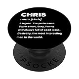 Chris Name PopSockets PopGrip: Swappable Grip for