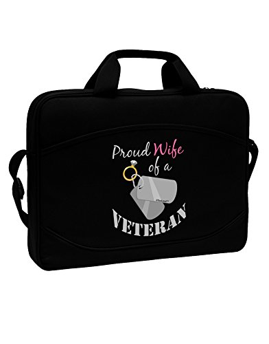 TooLoud Wife of Veteran 15" Dark Laptop / Tablet Case Bag