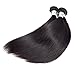 Anknia Brazilian Virgin Hair Straight 3 Bundles Deals 10 12 14 Inches 300 Gram 8A 100% Unprocessed Human Hair Extensions Natural Color Good Cheap Weave Brazilian Straight Hair Bundles