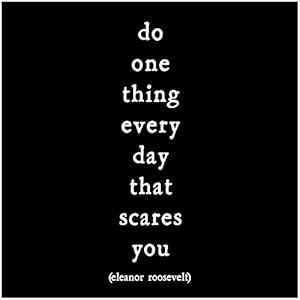 Do one thing - Eleanor Roosevelt Black and White Magnet