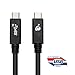 IOGEAR Smart USB-C to USB-C USB-If Certified 10Gbps (3.Feet/1 Meter) Cable with E-Marker, G2LU3CCM01E