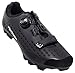 tommaso Montagna Elite Men's Mountain MTB Spin Cycling Shoe with Quick Lace Compatible with SPD Cleats Black