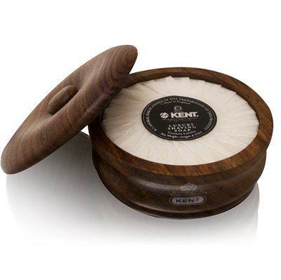 Kent Shaving Soap in Dark Oak Wooden Bowl SB3 Hair Removal Products