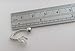 Surgical Steel VCH Hood Clit Bar Curved Barbell Clear Crystal Drop 14 Gauge 14g