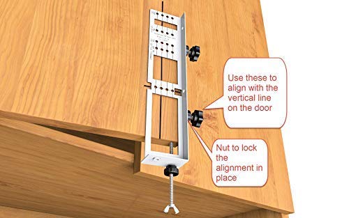 Jig Template for cabinet knobs pulls and handles installation, the SimpleJig - version 2