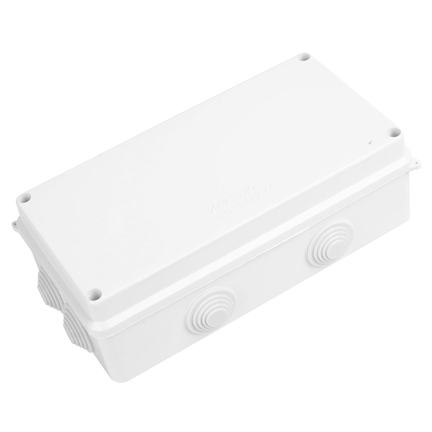 IP65 Waterproof Electrical Junction Box Enclosure, Outdoor Electrical Project Boxes for Electronics Cable Boxes, ABS Dustproof Weatherproof Electric Cable Connector Unit, 7.87x3.93x2.75 inch