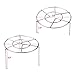 Steam Rack Cooking Ware Instant Pot Trivet Steaming Rack Stand,Round Steamer Rack Stand 2 Packs /Set, High Foot 2.5 Inch Height 3.8 Inch Height Eggs Rack Food Rack