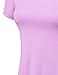 MBJ WT769 Womens V Neck Trapeze Tunic M Lilac