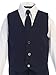 Bello Giovane Boys Navy Formal Dress Slim Suit Set (Free Bow Tie)