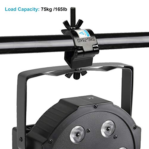 10 Pack Stage Lighting Clamp 1.26-1.38 Inch Lighting Mount Fits 32-35mm OD Pipe Duty 165lb Hook Clamp TUV Certified
