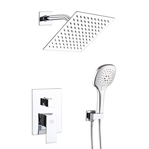 POP SANITARYWARE Shower System Polished Chrome Bathroom Rainfall Shower