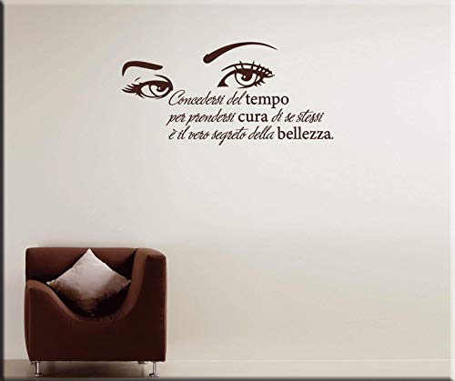 Adesivi Murali Frasi Bellezza Wall Stickers Citazione Donna Decorazioni Murali Per Arredare Amazon It Handmade