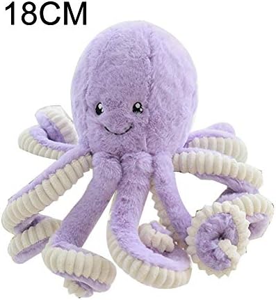FeiyanfyQ Lovely Octopus Stuffed Plush Doll Toy Kids Girlfriend Birthday Gift Home Decor - Purple 18cm