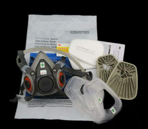 Muhubaih 7 in 1 half Face Respirator Mask For 6200 Gas Painting Spray Dust Protector Respirator Set - Thumbnail 5