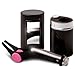 Vanessa LED Lighted Precision Tweezers Set with Comfort Grip, Mirror, and Carrying Case