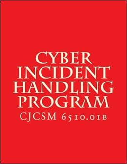 Cjcsm 6510 01b Cyber Incident Handling Program Cjcsm 6510 01b Chairman Of The Joint Chiefs Of Staff 9781978258662 Amazon Com Books Cjcsm 6510 01b Cyber Incident Handling Program Cjcsm 6510 01b Chairman Of The Joint Chiefs Of Staff 9781978258662 Amazon Com Books