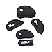 HDE Golf Club Headcovers for Irons Neoprene Slip On Head Cover Sleeves (Black)