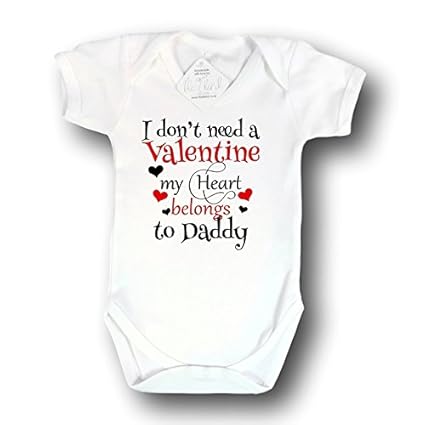 valentines baby grow