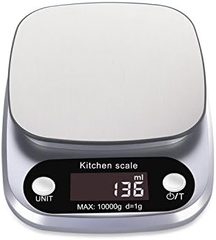 Rophie Accurate Digital Kitchen Scale 22lb 10Kg Small Food Scale Gram Electronic Scale Kitchen Weighing Scale Baking & Cooking Scale with Multifunction for Food Weighing