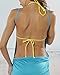 CY Women's Spaghetti Strap Backless Beach Dress Bikini Warp Cover Up(Black)
