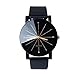 Perman Men's Analog Quartz Black PU Leather Watch