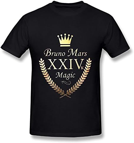 Best Black T Shirt For Men Bruno Mars 24K Magic Tour 2017 Logo