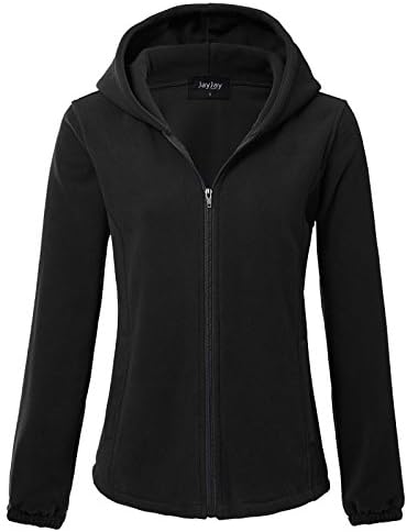 JayJay Women Ultra Soft Fleece Long Sleeve Hoodie Jacket