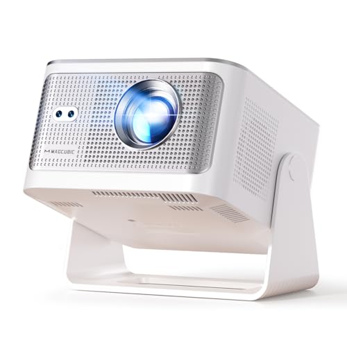 Smart Projector with 4K 8K Support, Portable Projectors with Wifi6 and Bluetooth5.4, 600 ANSI, Auto Focus & Obstacle Avoidance 1080P Mini Movie Proyector for Home Outdoor, Magcubic HY350Max