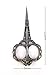 Yueton Vintage Europea Style Plum Blossom Needlework Embroidery Scissors (Bronze)
