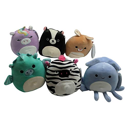 SQUISHMALLOWS Forest & Twelfth Set of 6 Fun and Adorable, 5” Plush