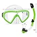 Qualeben Kids Snorkel Set Underwater Mask & Snorkel Set Comfortable Double Lens Snorkeling Mask & Breathing Tube with Flexible Silicone Mouthpiece – Swimming & Diving Gear with Anti-Leak Design