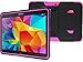 Galaxy Tab 4 10.1 Case, Kuteck® Samsung Galaxy Tab 4 10.1 Tablet SM-T530 T531 T535 Case - High Impact Resistant Full-body Protection Hybrid Armor Defender Case Convertible Built in Stand for Samsung Galaxy Tab 4 10.0 with 1 Stylus (Hot Pink / Black)