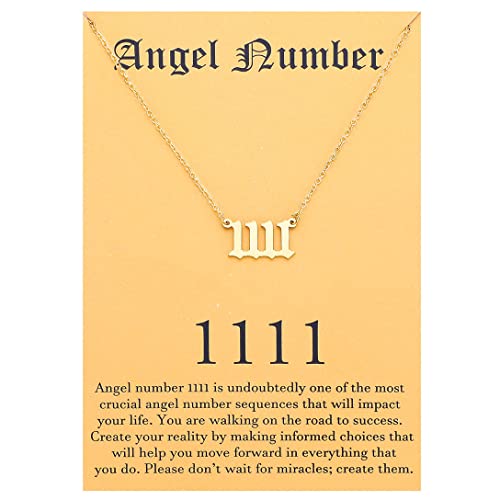 Guardian Angel Number 1111 Charm Choker Necklace