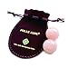 2-pcs Set Rose Quartz Balls 25mm Diameter by Polar Jade