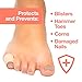 ZenToes Open Toe Tubes Fabric Gel Lined Sleeve Protectors for Corns, Blisters, Hammertoes – 5 Pack – 29″ of Tubingthumb 3