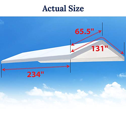 Benefitusa 10x20 Carport Replacement Canopy Tent Garage Top Tarp