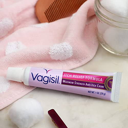 Vagisil Maximum Strength Feminine AntiItch Cream with Benzocaine for Women, Helps Relieve Yeast
