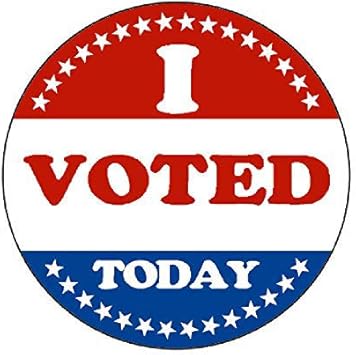 Amazon.com: Pegatinas redondas con diseño de círculo rojo, blanco y azul de  1.5 in, 500 etiquetas por rollo: Office Products