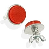 Mini Safety Reflectors - Threaded Post with Spring