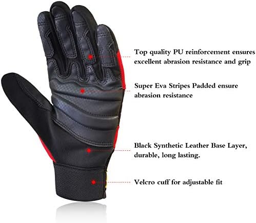 Pair of black anti-slip breathable climbing gloves for $18.99
