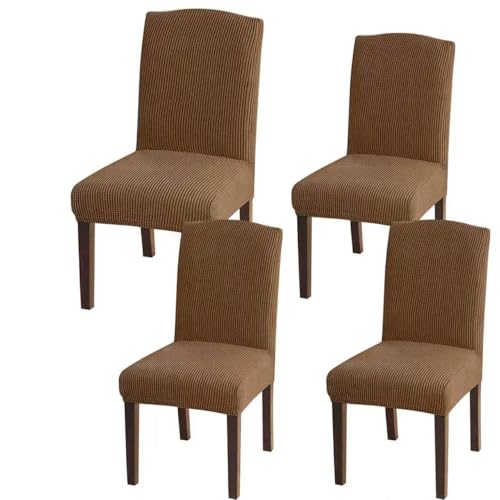 Granbest Schonbezüge für Esszimmerstühle, hohe Dehnbarkeit, universelle Passform, Jacquard, Parson, abnehmbare Stuhlschoner für Esszimmer, Küche, Rest