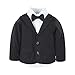Big Elephant Baby Boys Tuxedo Suit Formal Party Set Wedding Outfit E16 (6-12 months), Black