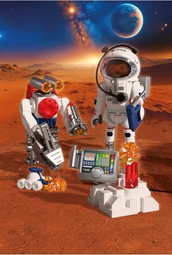 Espace Astronaute de l'ESA avec Robot, avec Engin martien, Station d'analyse et 3 échantillons de Roche, Exploration Spatiale, Coffret de Jeu de Haute qualité, À partir de 4 Ans, 72014