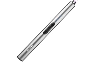 ARECTECH Electric Candle Rechargeable Lighter Arc Plasma Lighters for Candle Kitchen Camping Christmas Type-C Silver