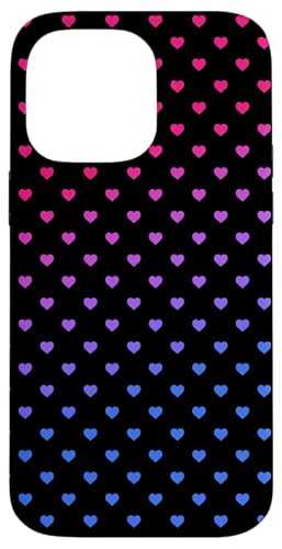 LGBT Hearts Bi Pride Bisexual Case for iPhone 14 Pro Max