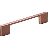 Hamilton Bowes Satin Copper (Rose Gold) Cabinet Hardware Pull - 3-3/4" Inch (96mm) Hole Centers - 5-1/4" Overall Length - Modern Basic
