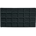 2 Black 24 Slot Pendant Jewelry Showcase Display Tray Inserts