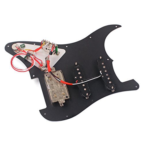 image for MagiDeal Loaded Alnico 5 Pickup Pick Guard Scratch Plate Set for Elect